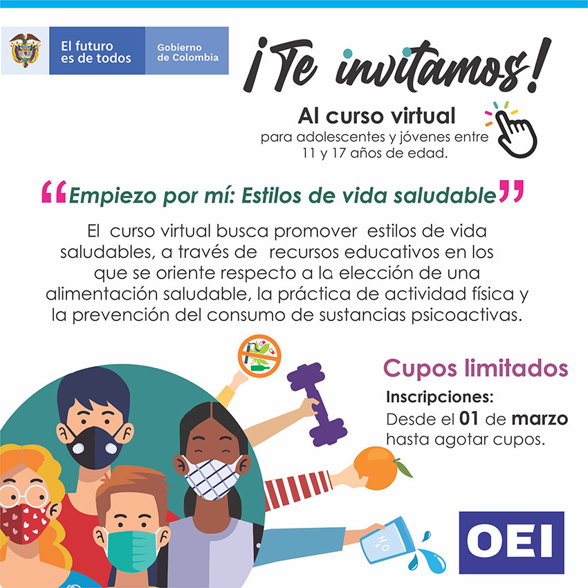 OEI | Colombia | Noticias | Convocatoria Curso Virtual Estilos De Vida ...